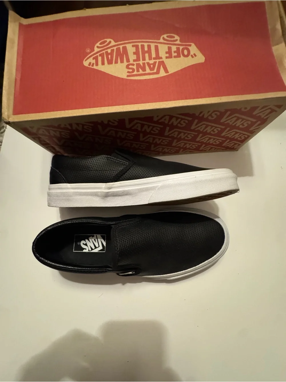Vans Classic Slip-On Sneakers – Black Perforated – Unisex